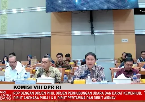 Direktur Jenderal Penyelenggaraan Haji dan Umroh Kementerian Agama Hilman Latief dalam Rapat Panja Biaya Penyelenggaraan Ibadah Haji (BPIH) Komisi VIII DPR RI, di Jakarta, Rabu (15/11/2023).