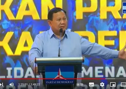 Menhan Prabowo.
