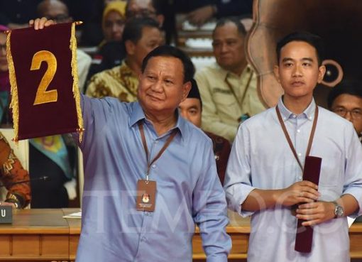 Prabowo-Gibran dan nomor urut 2.
