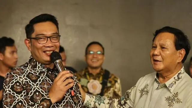 Prabowo dan Ridwan Kamil.