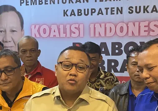 Ketua TKD Kota Sukabumi Koalisi Indonesia Maju saat deklarasi tim kampanye daerah Capres Prabowo-Gibran.