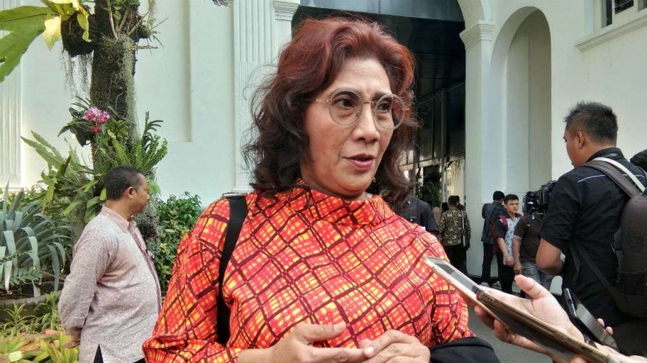 Susi Pudjiastuti, pendiri sekaligus pemilik maskapai penerbangan Susi Air, juga mantan Menteri Kelautan dan Perikanan.