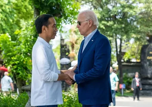 Presiden Jokowi dan Presiden Amerika Serikat (AS) Joe Biden.