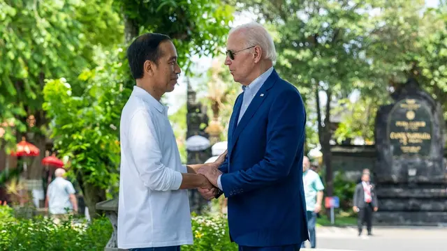Presiden Jokowi dan Presiden Amerika Serikat (AS) Joe Biden.