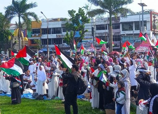 Aksi Sumut Bela Palestina Dihadiri Ribuan Orang.
