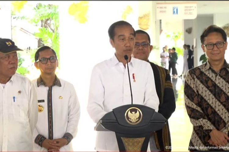 Presiden Joko Widodo di Kupang, Nusa Tenggara Timur (NTT).