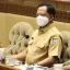 Mendagri Tito Karnavian saat mengikuti rapat kerja di Kompleks Parlemen MPR/DPR-DPD, Senayan, Jakarta, Selasa (21/6/2022).