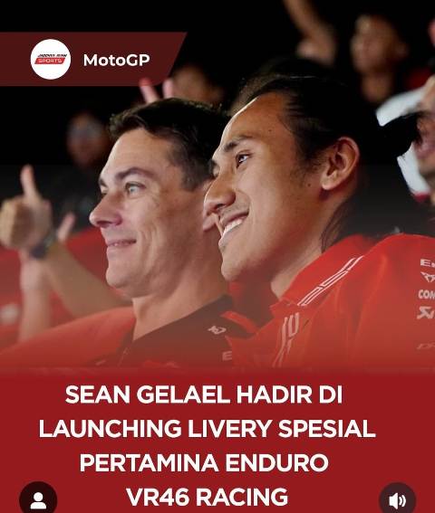 Sean Gelael sedang di Mandalika. (ist)